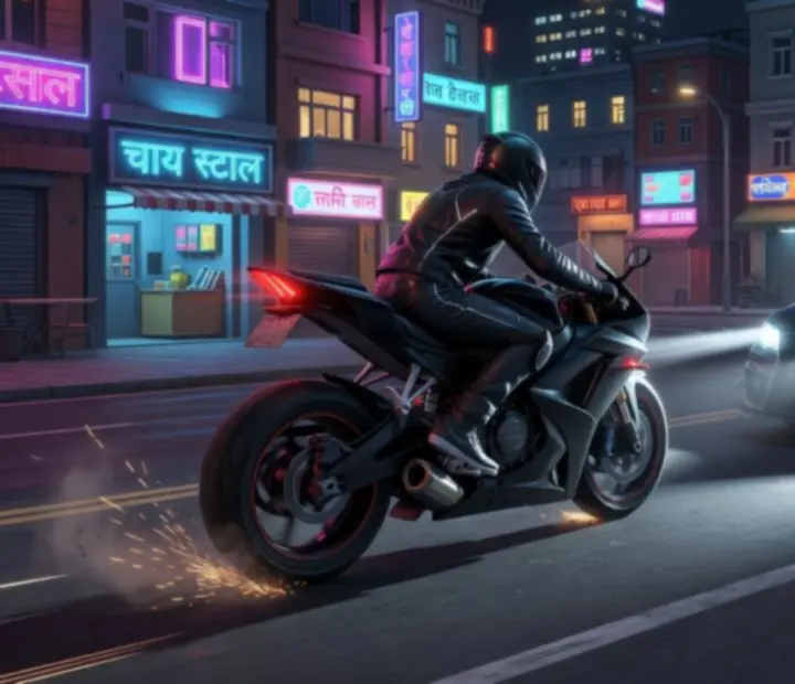 Séquence d'action urbaine illustrant le gameplay d'un jeu mobile en monde ouvert