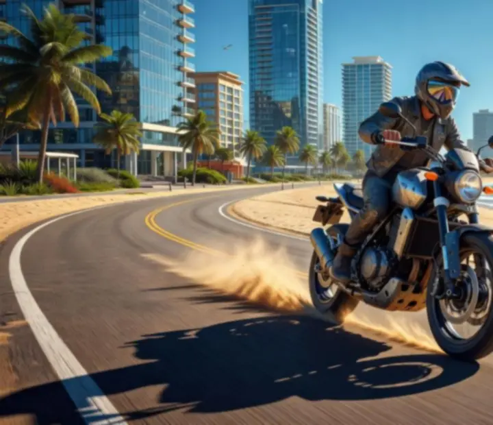 Exploration de la ville en monde ouvert dans Indian Bikes Driving 3D